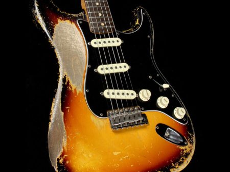 Used 2017 Fender Custom Shop Masterbuilt Dale Wilson 1963 Stratocaster Relic Electric Guitar 3-Tone Sunburst on Sale