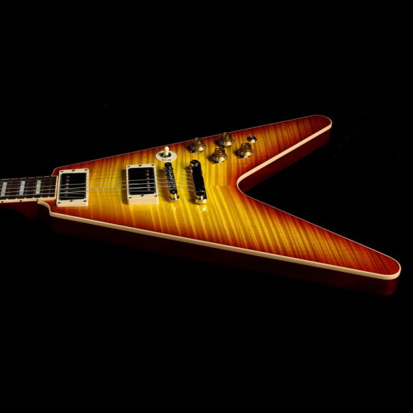 Used 2016 Gibson Custom Shop Flying V Standard Electric Guitar Washed Cherry Hot on Sale