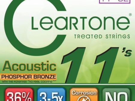 Cleartone EMP Phosphor Bronze Acoustic Guitar Strings (Extra Light 11-52) Sale