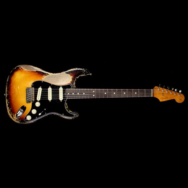 Used 2017 Fender Custom Shop Masterbuilt Dale Wilson 1963 Stratocaster Relic Electric Guitar 3-Tone Sunburst on Sale